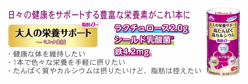 おすすめ商品、大人の栄養サポート