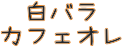 白バラカフェオレ・商品名